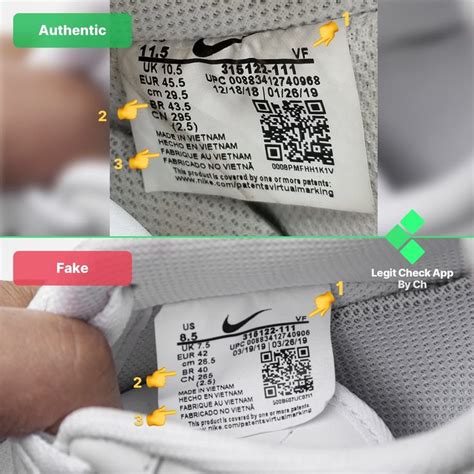 how to tell real nike from fake|how to check if nikes are genuine.